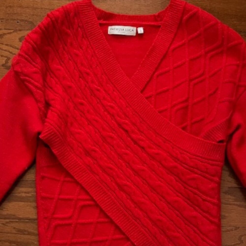 Patrizia Luca Milano Cable Wrap Sweater